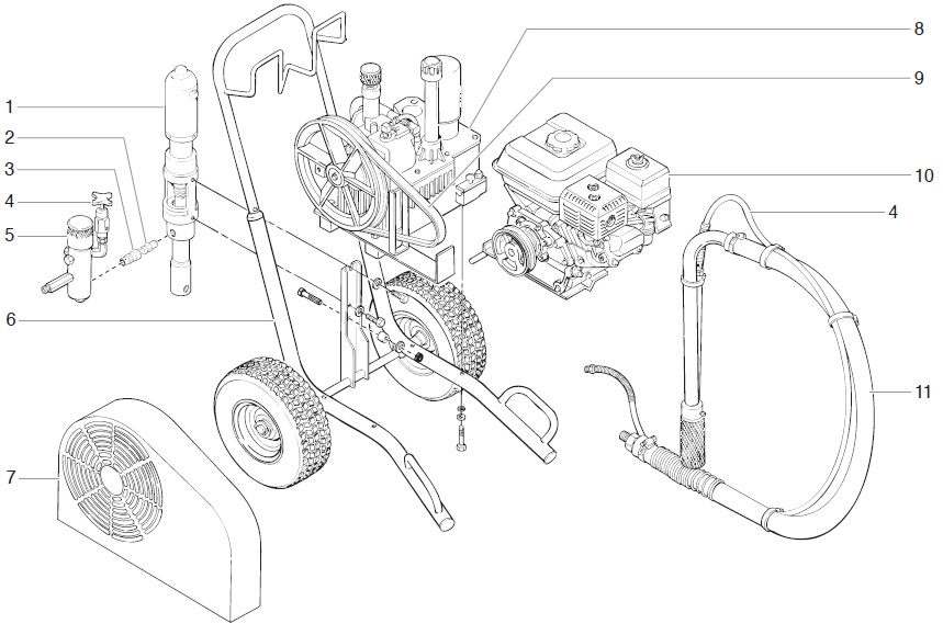 PowrTwin 6900GH Main Assembly Parts